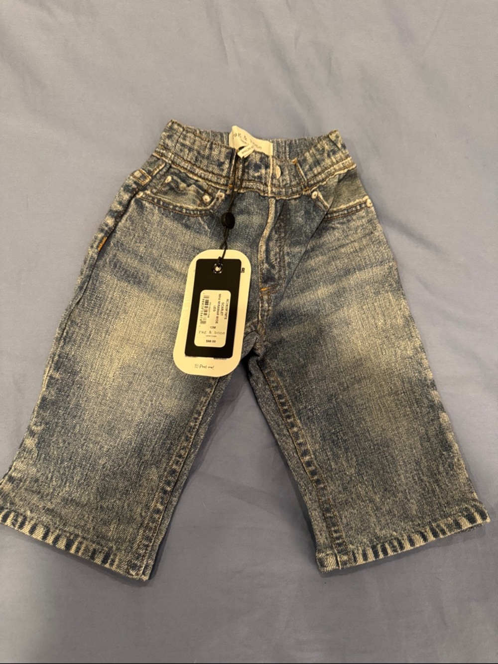 Kids Rag & Bone Mini Miramar - Light Blue Stretch Waist